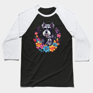 Miniature Schnauzer Mothers Day Baseball T-Shirt